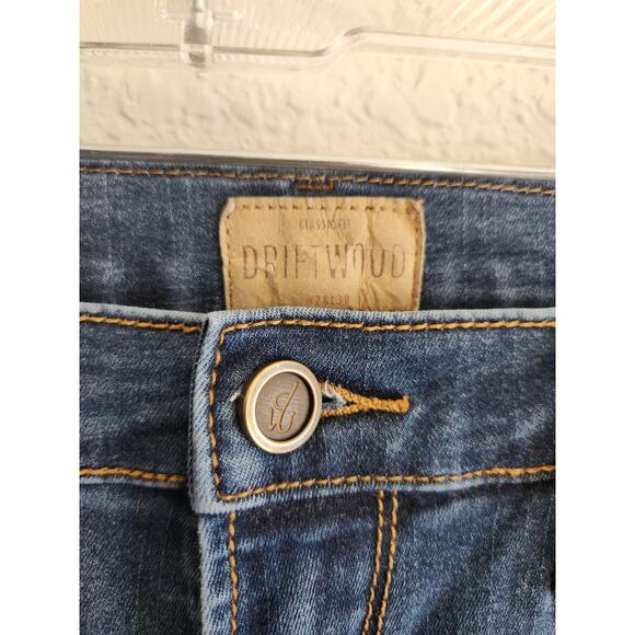 Driftwood Women's Embroidered Dark Wash Skinny Jeans 28 - Picture 9 of 11